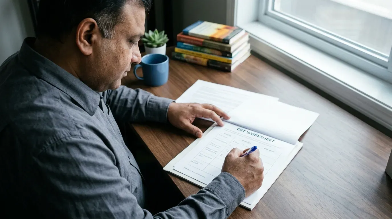 CBT Worksheet: Analyzing the Thoughts That Drive Us